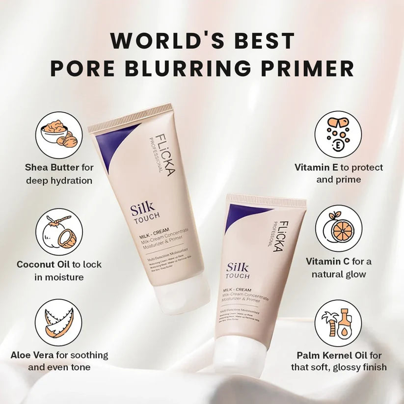 Flicka Silk Touch 3-in-1 Primer Moisturizer with SPF