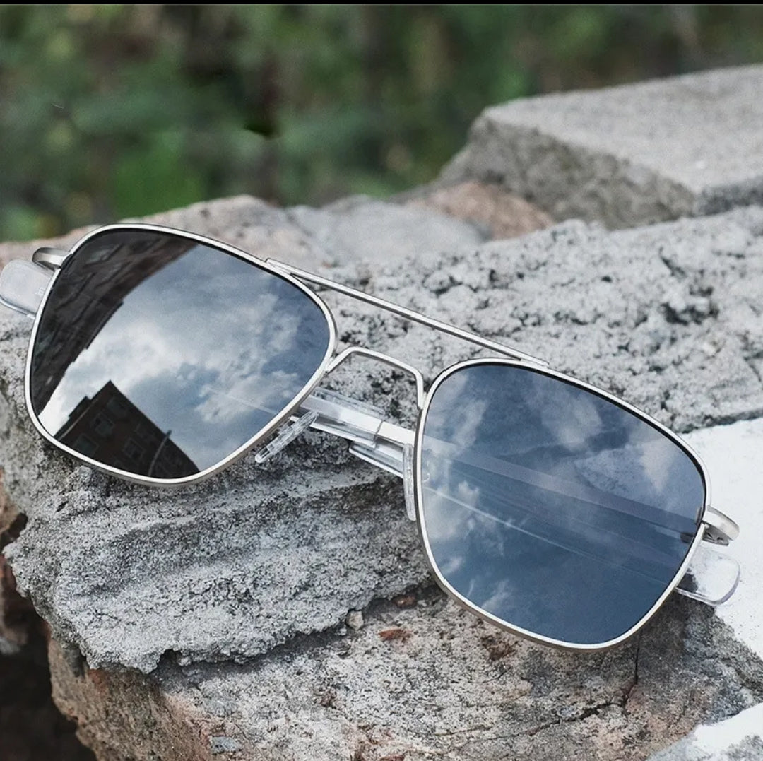 2025 LUXURY BRAND DESIGNER AVIATION MEN SUNGLASSES DOUBLE BRIDGE METAL VINTAGE