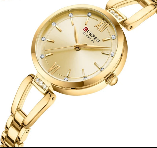 Luxury Brand Women Watches Elegant Fashion Gold Stainless steel Water proof Original