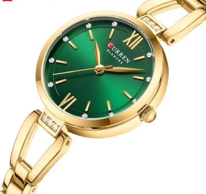 Luxury Brand Women Watches Elegant Fashion Gold Stainless steel Water proof Original