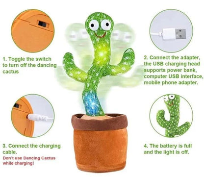 Dancing Cactus Toy – with USB Rechargeable Function