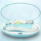 Premium 6-in-1 Electric Baby Nail Trimmer Set – Safe Infant Nail Filer, Clipper Alternative Kit with Storage Case