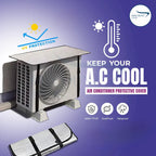 AC Outdoor Unit Protector Aluminium Cover With Straps