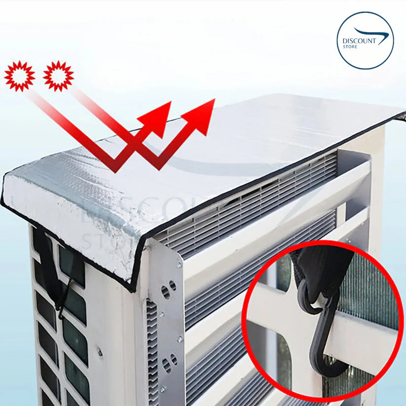 AC Outdoor Unit Protector Aluminium Cover With Straps