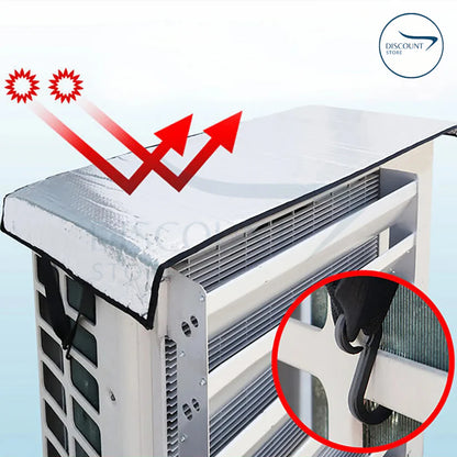 AC Outdoor Unit Protector Aluminium Cover With Straps