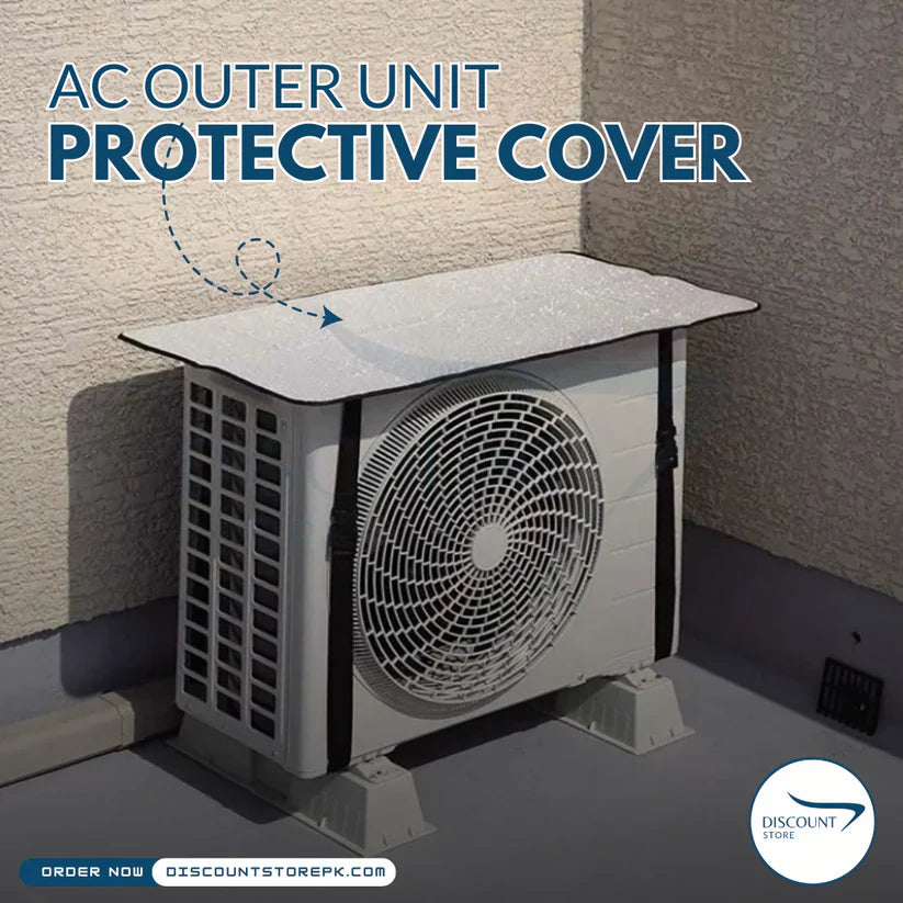 AC Outdoor Unit Protector Aluminium Cover With Straps