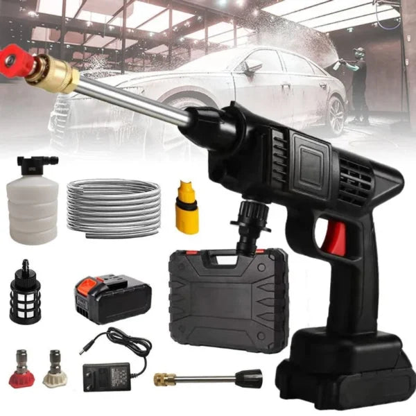 Automatic Cordless multiple Wash Spray Gun 48V Pakistan | Wireless High Pressure Foam Jet Washer