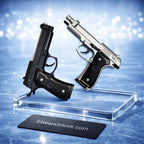 Baby Toy Gun - Blue and Silver
