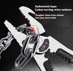 Industrial type labor-saving wire cutters cutting iron chain