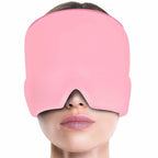 Migraine Relief Cap – Hot & Cold Therapy Gel Headache Hat with Ice Pack Eye Mask for Pain, Stress & Tension Relief