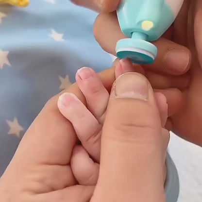 Premium 6-in-1 Electric Baby Nail Trimmer Set – Safe Infant Nail Filer, Clipper Alternative Kit with Storage Case